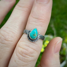 Load image into Gallery viewer, Turquoise Teardrop Ring / Size 6