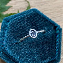 Load image into Gallery viewer, Tiny Hamsa Stamped Ring / Size 9.75