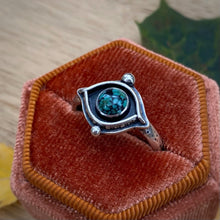 Load image into Gallery viewer, New Lander Turquoise Evil Eye Ring / Size 8.5