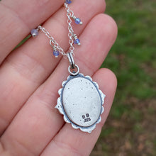 Load image into Gallery viewer, “Women Hold Up Half the Sky” Ornate Frame Necklace / 22”
