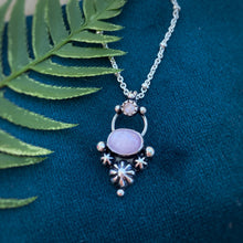 Load image into Gallery viewer, Kunzite &amp; Peach Moonstone Dotty Necklace / 17”