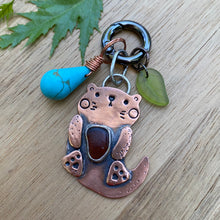 Load image into Gallery viewer, Rusty the Otter Jumbo Copper Charm