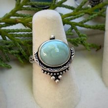Load image into Gallery viewer, Larimar Statement Ring / Size 6 - 6.25