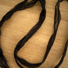 Load image into Gallery viewer, Black Fairy Silk Ribbon / 42"