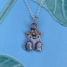 Load image into Gallery viewer, “The Prince” Frog Necklace / Choose Your Own Chain Length!