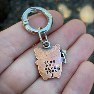 Jeff the Bear Copper Charm