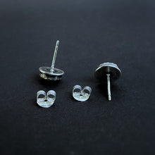 Load image into Gallery viewer, Rose Cut Rainbow Moonstone Studs / Made to Order