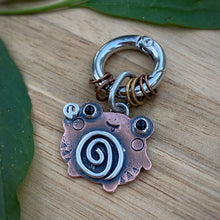 Load image into Gallery viewer, Katy the Frog Copper Charm