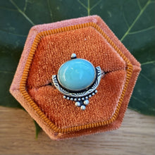 Load image into Gallery viewer, Larimar Statement Ring / Size 6 - 6.25