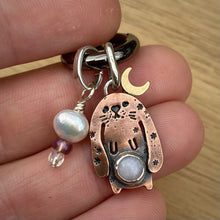 Load image into Gallery viewer, Luna the Bunny Copper &amp; Pink Opal Charm