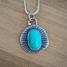 Load image into Gallery viewer, Turquoise Mountain Chunky Pendant Necklace / 20”
