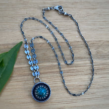 Load image into Gallery viewer, Mineral Park Turquoise Shadowbox Necklace / 15.75”