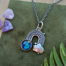 Load image into Gallery viewer, Abalone Quartz Rainbow Necklace / 19”