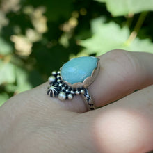 Load image into Gallery viewer, Larimar Statement Ring / Size 6.5
