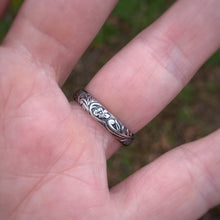 Load image into Gallery viewer, “Good Trouble” Ornate Frame Ring / Size 8.5