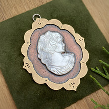 Load image into Gallery viewer, Mother of Pearl Cameo Copper &amp; Brass Wall Hanging {A}