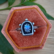 Load image into Gallery viewer, Moonstone Lantern Shadowbox Ring / Size 8.5