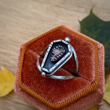 Load image into Gallery viewer, Rhodonite Coffin Ring / Size 6.75