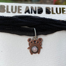 Load image into Gallery viewer, Pink Opal &amp; Copper Teddy Silk Choker {A}