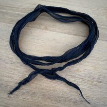 Load image into Gallery viewer, Black Fairy Silk Ribbon / 42"