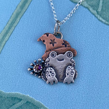 Load image into Gallery viewer, “The Wizard” Frog Necklace / Choose Your Own Chain Length!