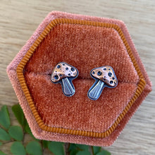 Load image into Gallery viewer, Mixed Metal Mushie Stud Earrings {A}
