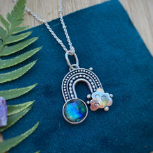 Load image into Gallery viewer, Abalone Quartz Rainbow Necklace / 20”
