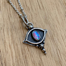 Load image into Gallery viewer, Synthetic Opal Eye Necklace {A} / 16”