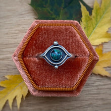 Load image into Gallery viewer, New Lander Turquoise Evil Eye Ring / Size 8.5