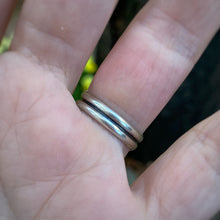 Load image into Gallery viewer, Black Bridge Variscite &amp; Pyrite Statement Ring / Size 7.75