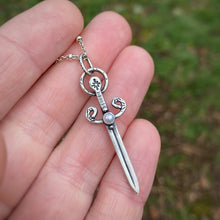 Load image into Gallery viewer, Pearl Sword Necklace / 20”