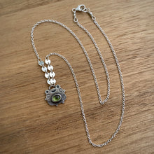 Load image into Gallery viewer, Stewart, the Peridot Frog Necklace / 17.5”