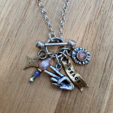 Load image into Gallery viewer, Sunstone Peace Charm Necklace / 20”