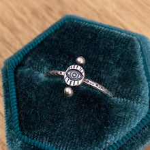 Load image into Gallery viewer, Stamped Eye Stacker Ring / Size 8