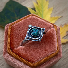 Load image into Gallery viewer, New Lander Turquoise Evil Eye Ring / Size 8.5