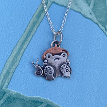 Load image into Gallery viewer, “S. Cargot” Frog Necklace / Choose Your Own Chain Length!