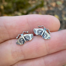 Load image into Gallery viewer, Moth Stud Earrings {B}