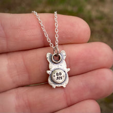 Load image into Gallery viewer, Harold, the Pink Opal Bunny Necklace / Choose your Chain Length!