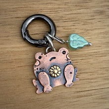 Load image into Gallery viewer, Penelope the Frog Copper Charm