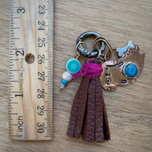 Load image into Gallery viewer, Lenny the Pup Copper Turquoise Copper Charm