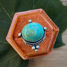 Load image into Gallery viewer, Turquoise Mountain Statement Ring / Size 7.25 - 7.5