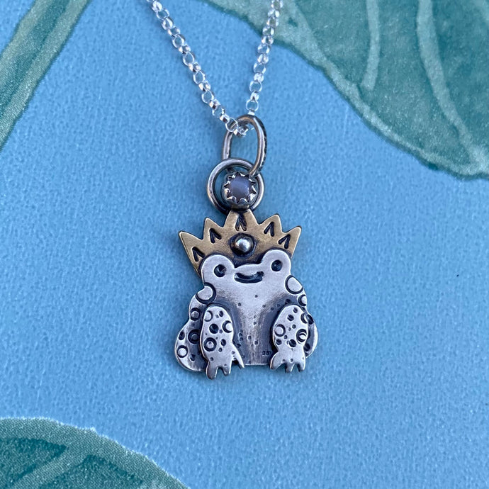 “The Prince” Frog Necklace / Choose Your Own Chain Length!