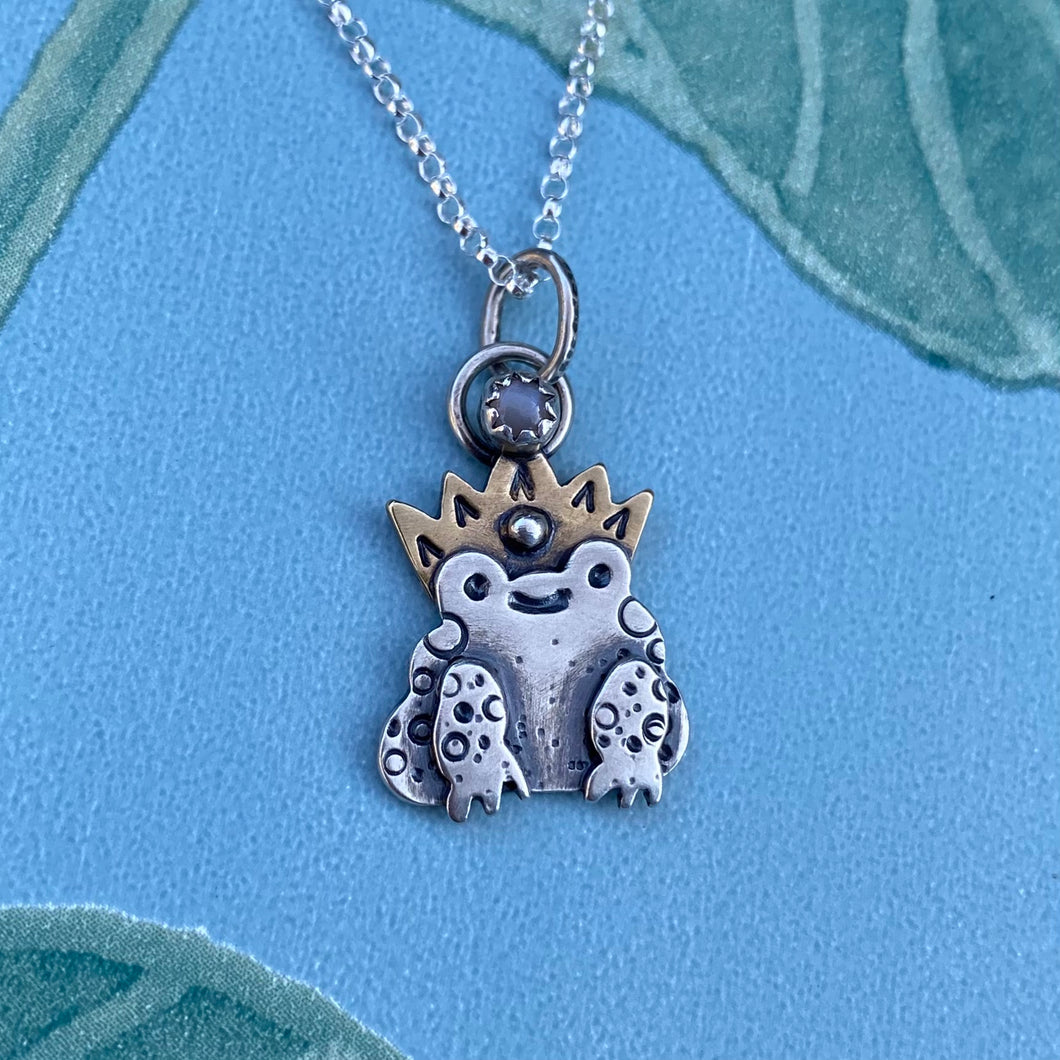 “The Prince” Frog Necklace / Choose Your Own Chain Length!