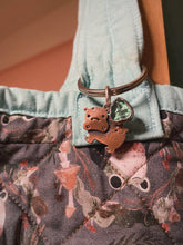 Load image into Gallery viewer, Fiona the Hippo Copper &amp; Glass Charm