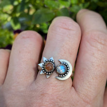 Load image into Gallery viewer, Sun &amp; Moon Ring / Made to Order