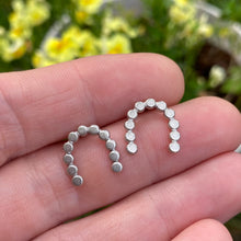 Load image into Gallery viewer, Dotted Arch Stud Earrings {A}