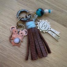 Load image into Gallery viewer, Walter the Mouse Pink Opal Copper Charm
