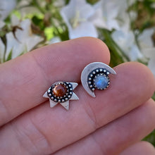 Load image into Gallery viewer, Sun &amp; Moon Studs / Made to Order