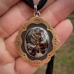 Phlogopite Ornate Frame Necklace