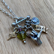 Load image into Gallery viewer, Rainbow Moonstone Love Charm Necklace / 20”